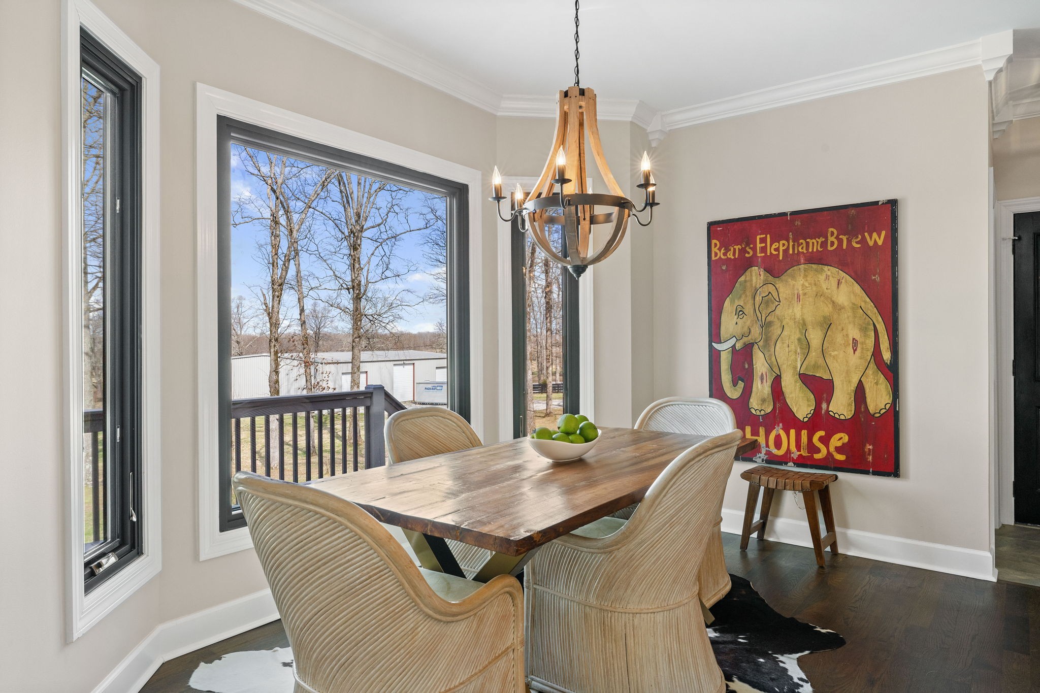1640 Eno Road Dickson, TN 37055 - Photo 14 of 58 a view of a dining room with furniture window and wooden floor