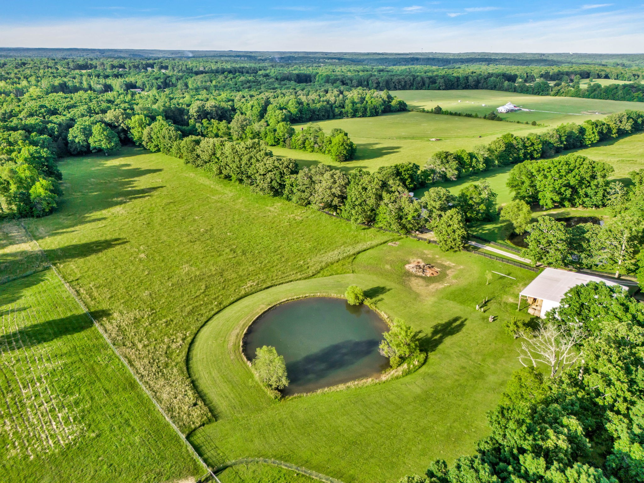 1640 Eno Road Dickson, TN 37055 - Photo 46 of 58 a view of a swimming pool with a garden