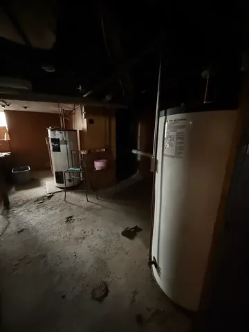 a view of a storage room