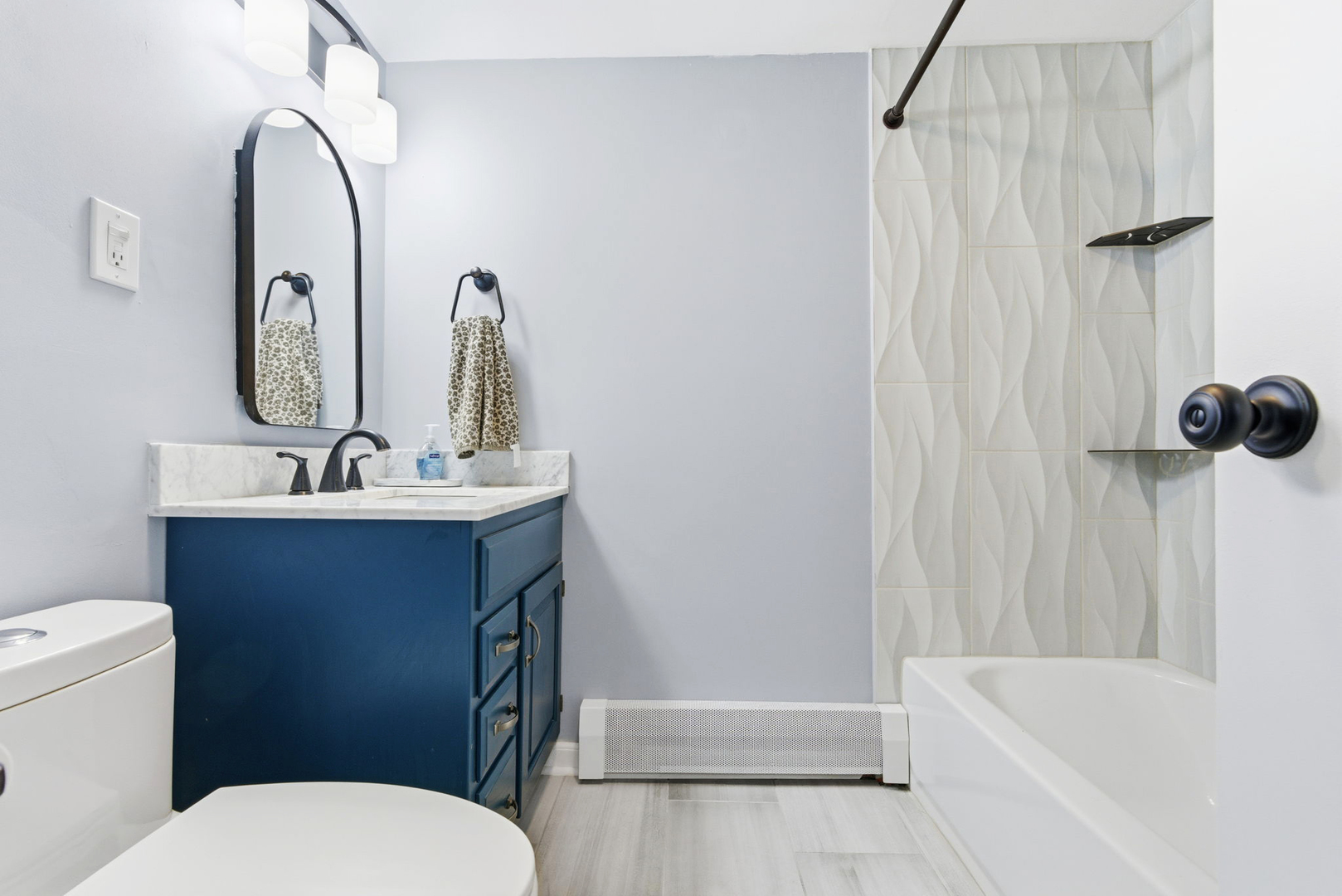 222 North Grove Avenue, Unit 2B Oak Park, IL 60302 - Photo 16 of 20 a bathroom with a sink a toilet and a bathtub