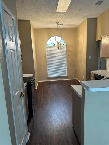 a view of hallway with a hallway