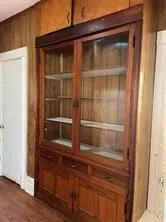 a close view of door