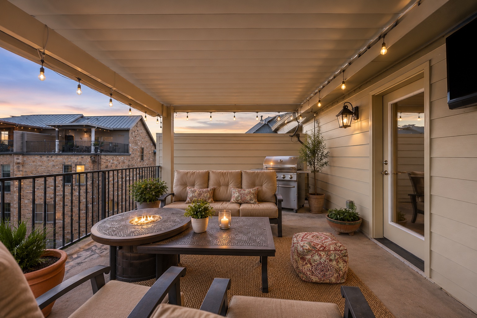 1112 Highknoll Lane Georgetown, TX 78628 - Photo 2 of 40 Expansive rooftop terrace perfect for sunset gatherings and relaxing evenings