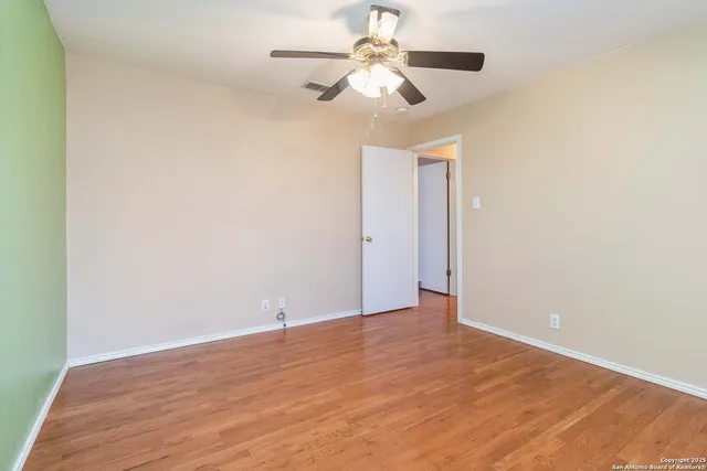 a view of an empty room