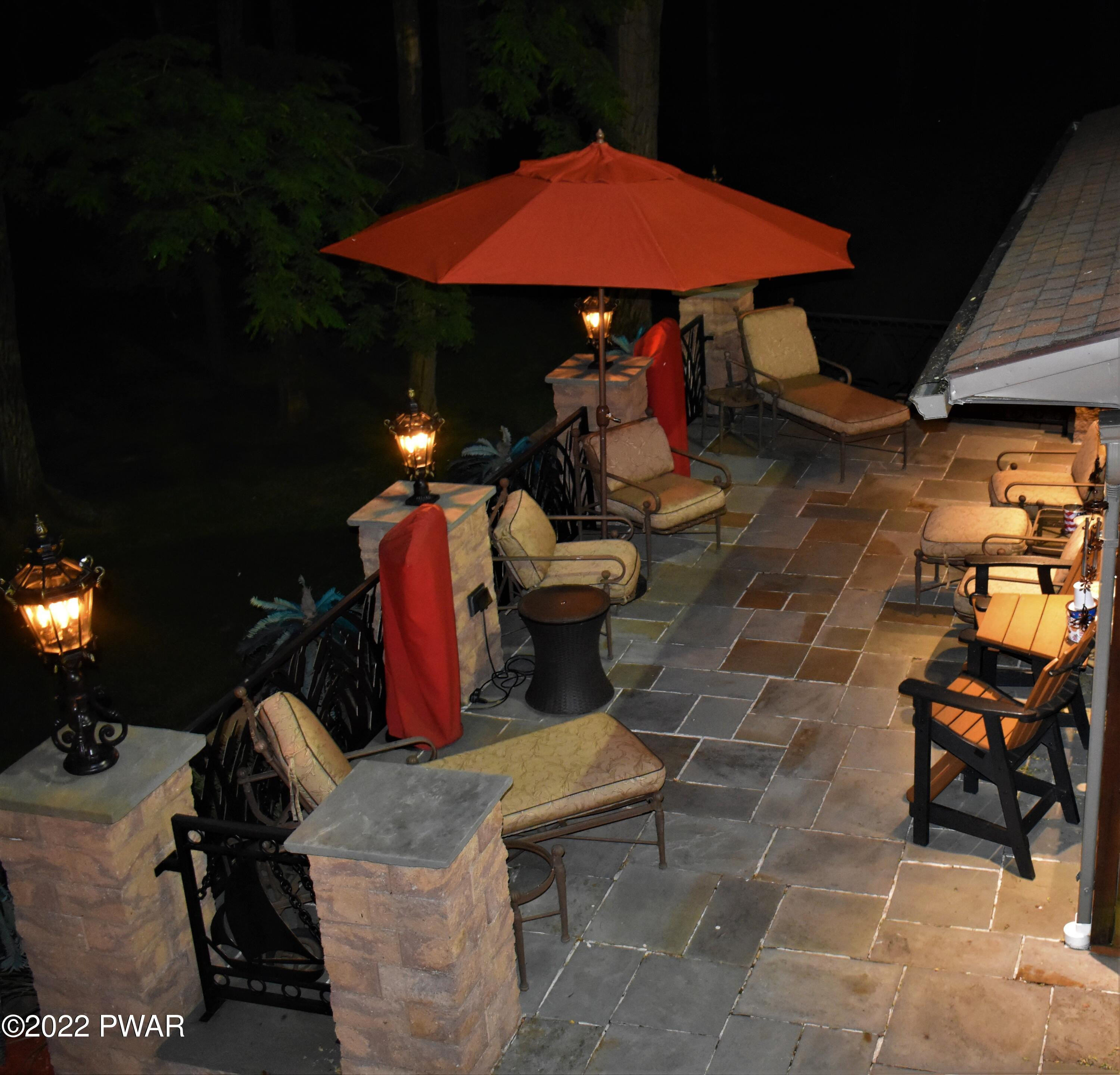 101 Lakeside Road Lakeville, PA 18438 - Photo 10 of 51 Balcony View of Patio (right)