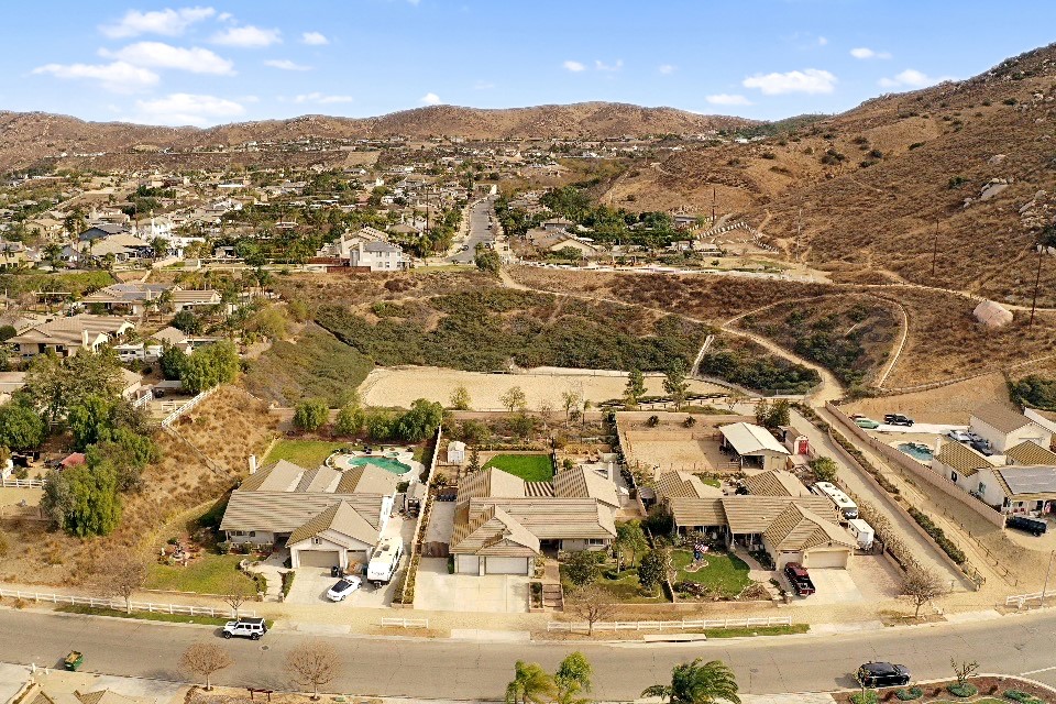3047 Dapplegray Lane Norco, CA 92860 - Photo 26 of 28 an aerial view of residential houses with outdoor space