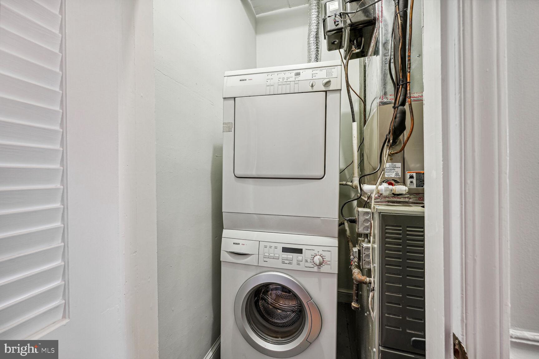 638 E Street Southeast Washington, DC 20003 - Photo 17 of 28 Washer/Dryer & HVAC Room