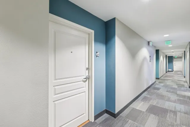 a view of a city with tall buildings