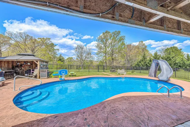 a view of a house with a deck