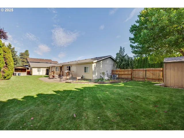 a front view of house with yard and seating