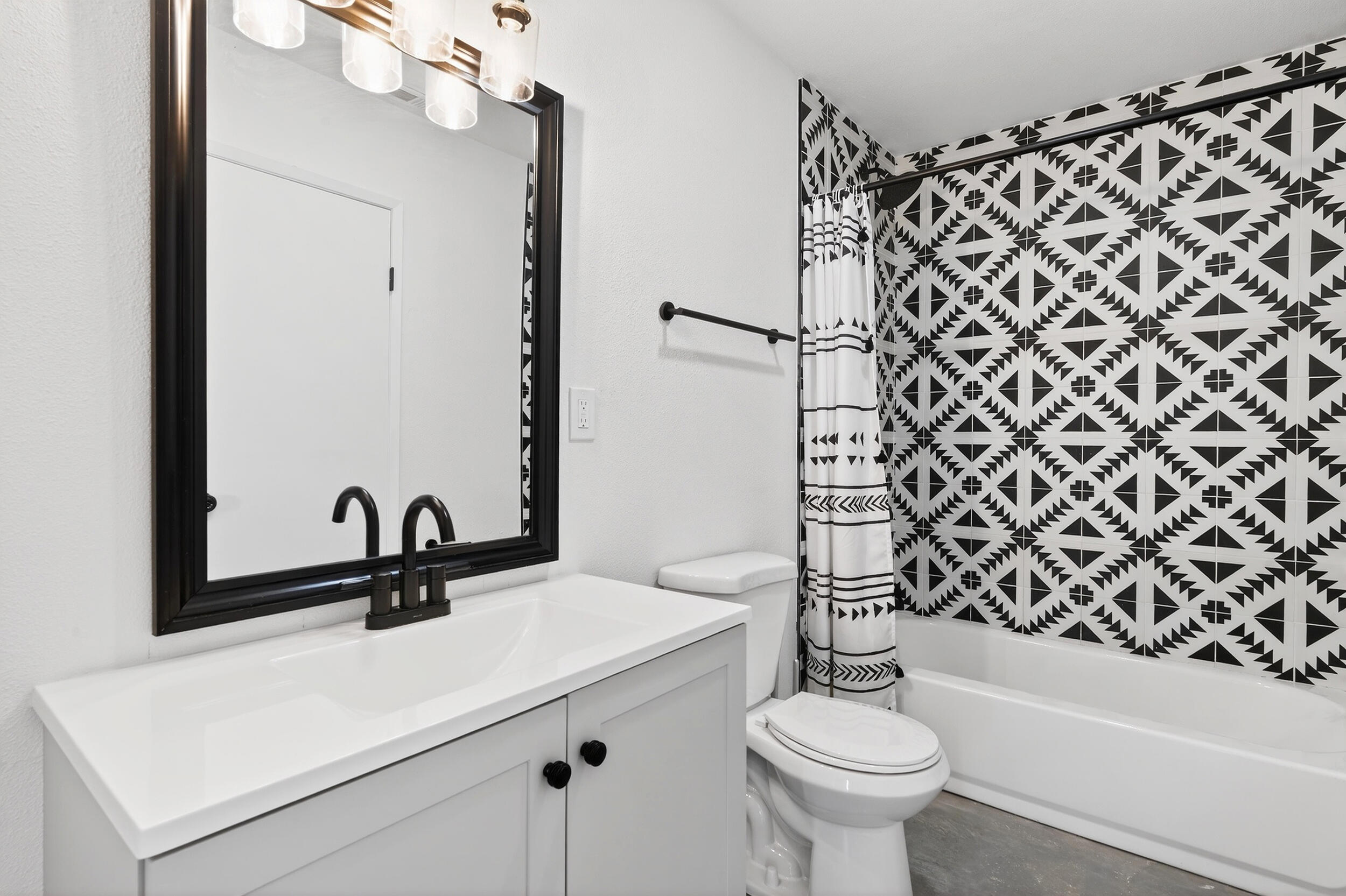 2071 Border Avenue Joshua Tree, CA 92252 - Photo 39 of 50 a bathroom with a sink a toilet and shower