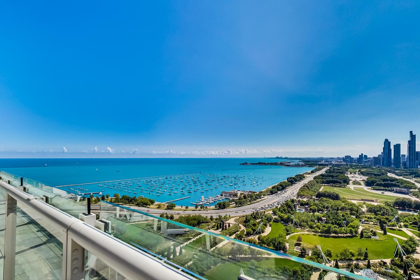 340 East Randolph Street, Unit 4901 Chicago, IL 60601 - Photo 50 of 50 a view of an ocean from a balcony