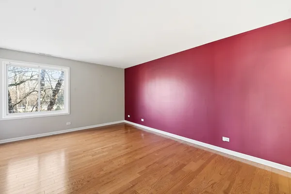 an empty room with window