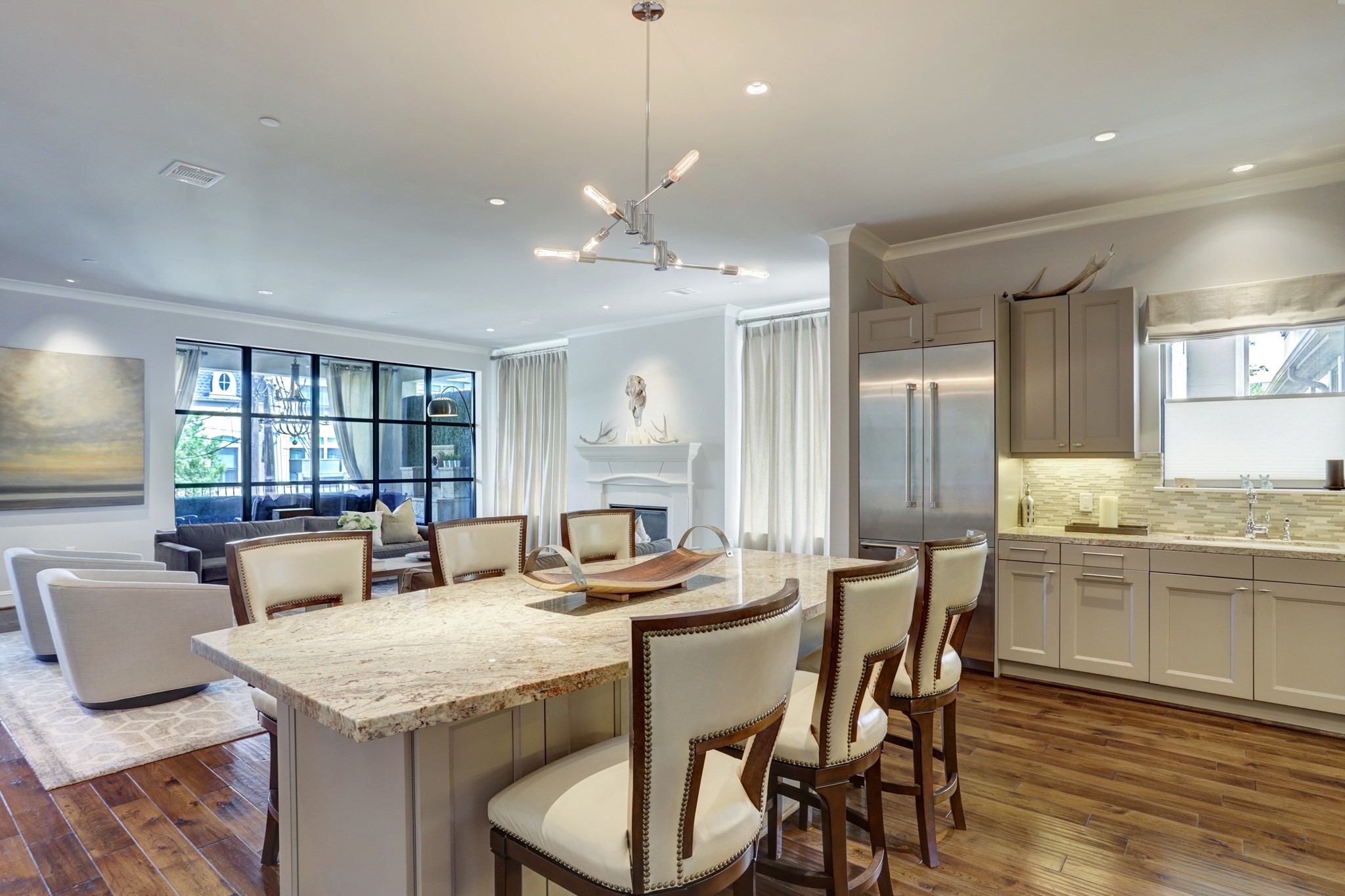 2221 Welch Street, Unit 201 Houston, TX 77019 - Photo 11 of 26 The kitchen opens up into the living room - perfect for entertaining!