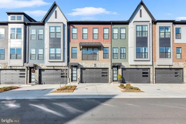 a front view of a building with street view
