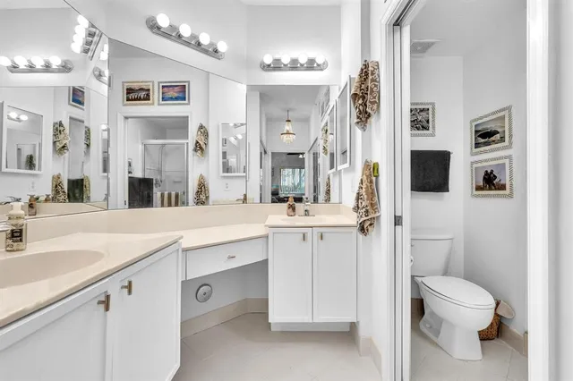 a view of a balcony with furniture