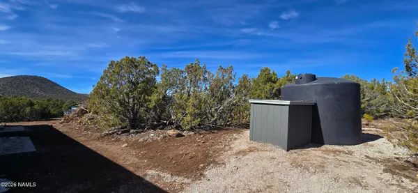a backyard of a house