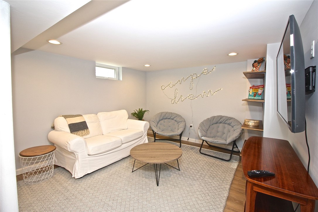 139 Coggeshall Avenue Newport, RI 02840 - Photo 31 of 50 Finished Basement Family Room and flat screen