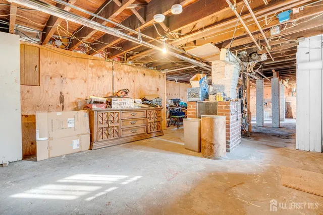 a view of a storage room