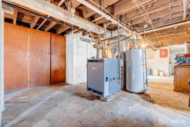 a view of a storage room with an empty room