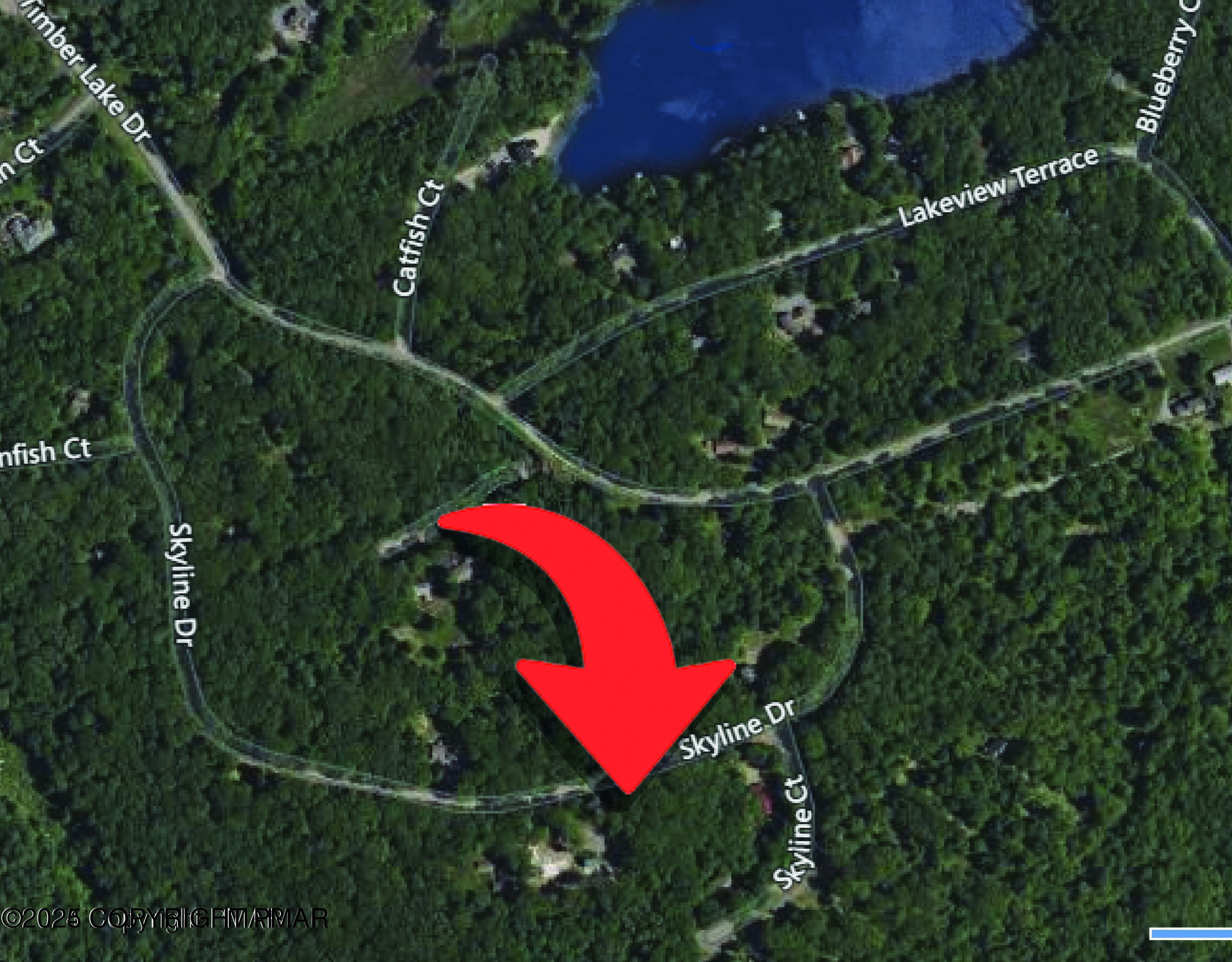 Skyline Drive Canadensis, PA 18325 - Photo 6 of 11 a view of a forest with a house and a forest