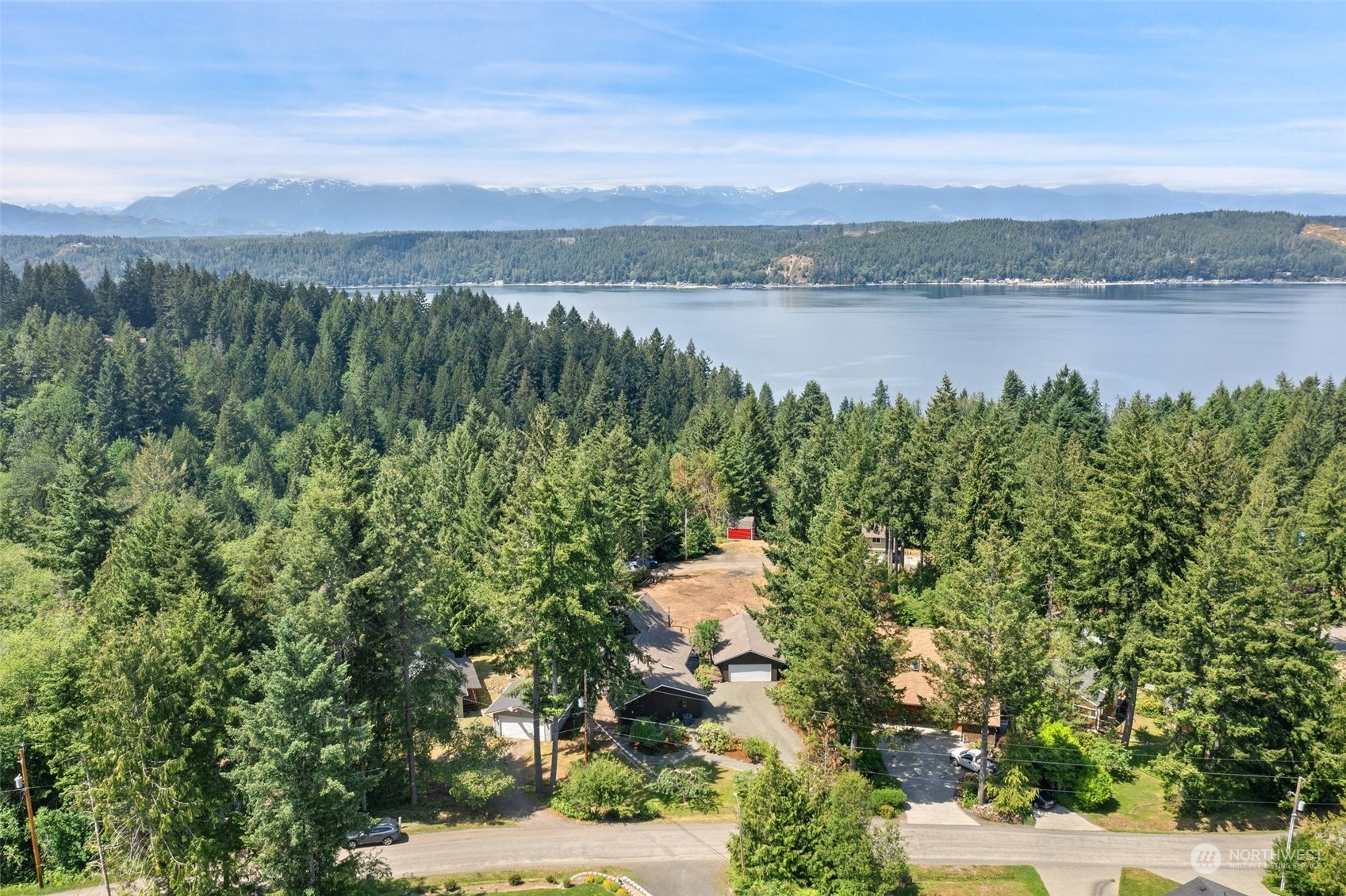 240 East Canyon View Road Belfair, WA 98528 - Photo 33 of 38 a view of lake with mountain