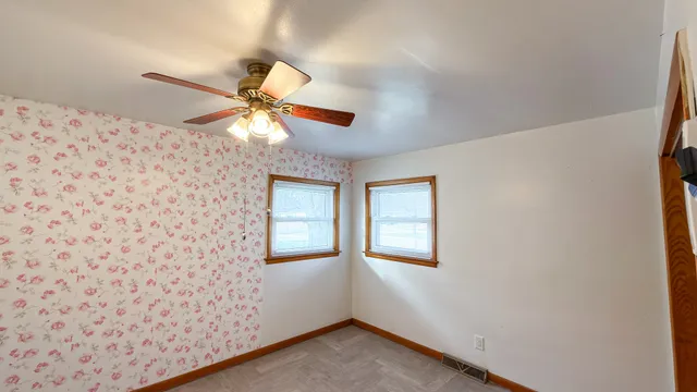 a window in an empty room