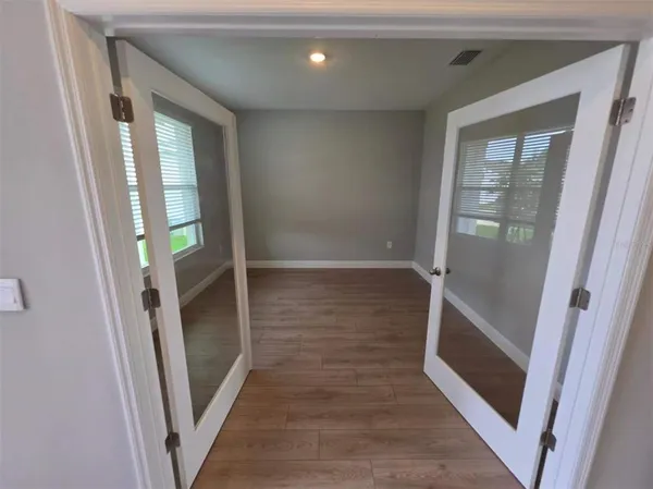 wooden floor in a gallery