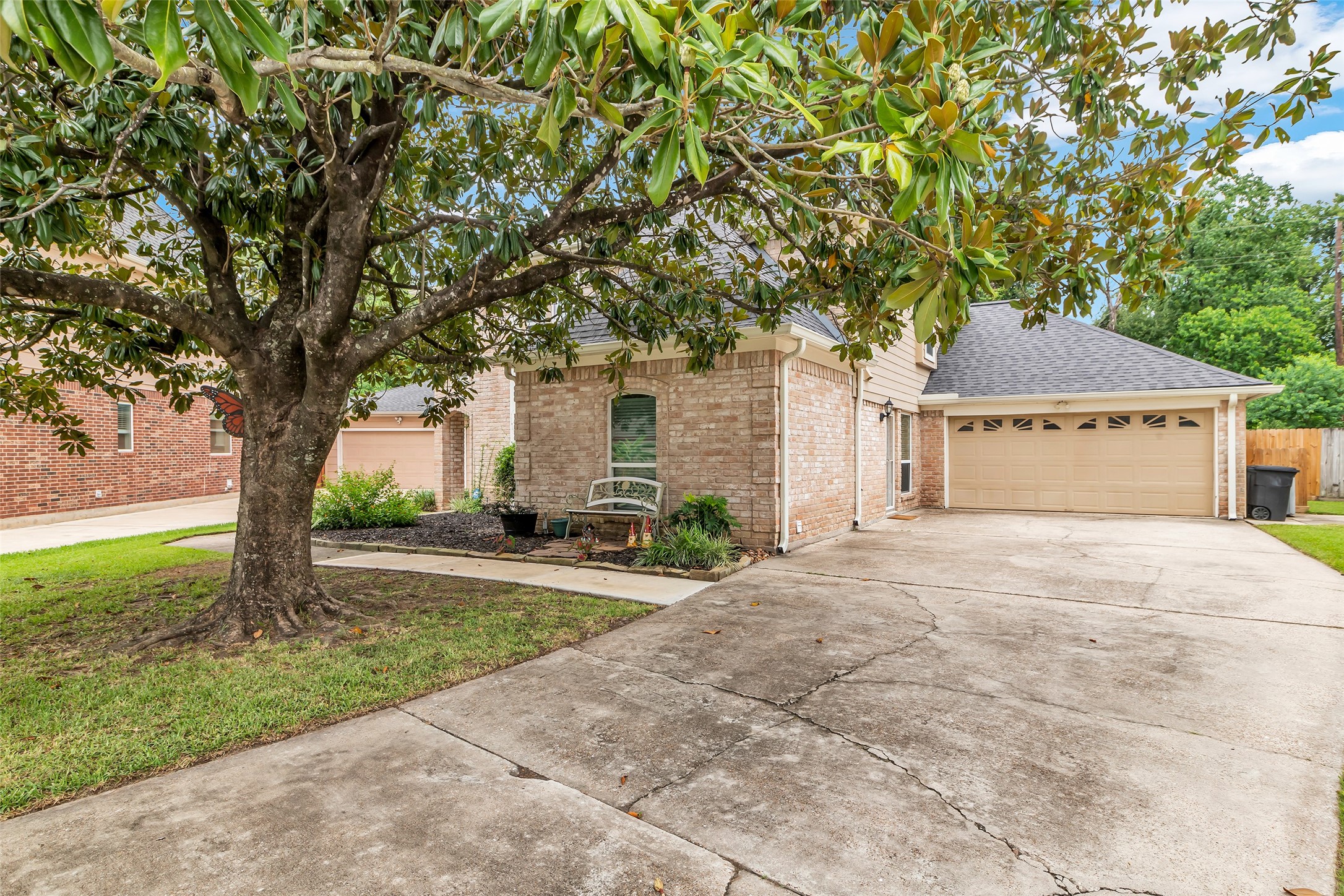3302 Candlelon Drive Spring, TX 77388 - Photo 6 of 29 a front view of a house with a yard and garage
