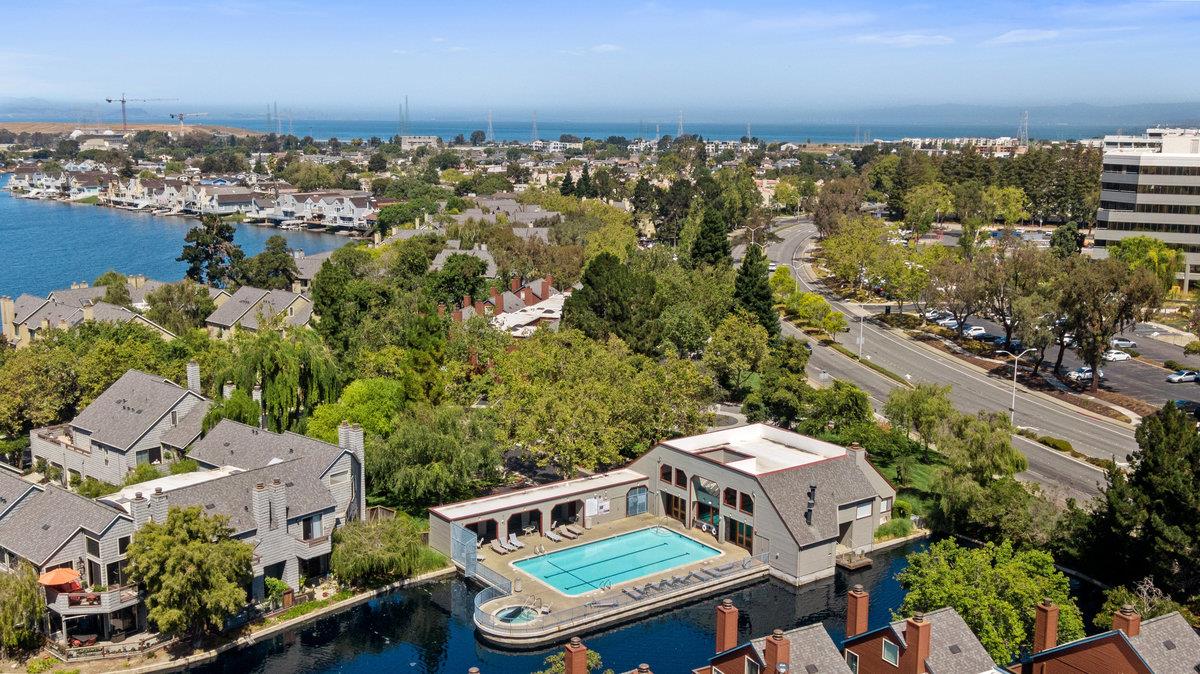 874 Wharfside Road San Mateo, CA 94404 - Photo 54 of 54 an aerial view of a house with a garden