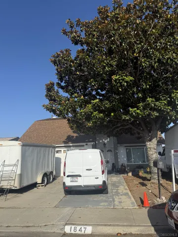 a car parked on the side of the road