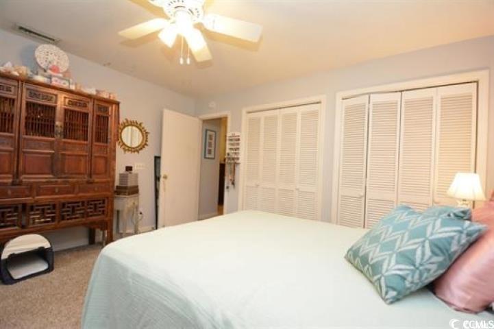 787 Causey Road Murrells Inlet, SC 29576 - Photo 14 of 35 Carpeted bedroom featuring ceiling fan and multipl