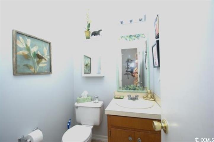 787 Causey Road Murrells Inlet, SC 29576 - Photo 10 of 35 Bathroom with vanity and toilet