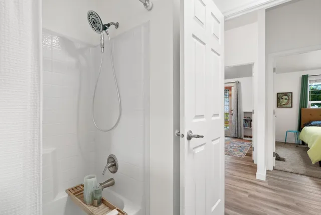 a very nice looking room with a large window