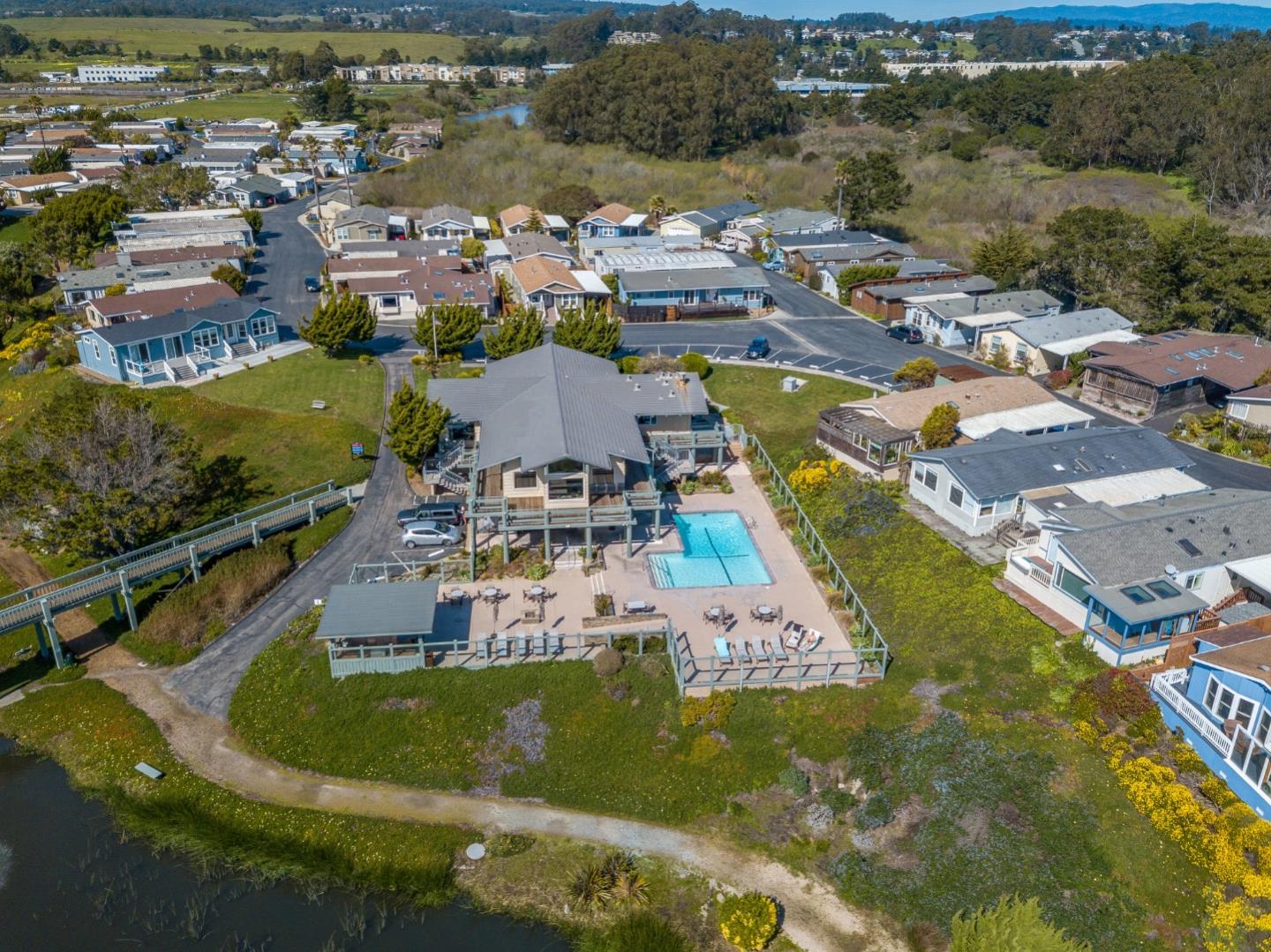 2395 Delaware Avenue, Unit 88 Santa Cruz, CA 95060 - Photo 44 of 55 an aerial view of a house with a ocean view