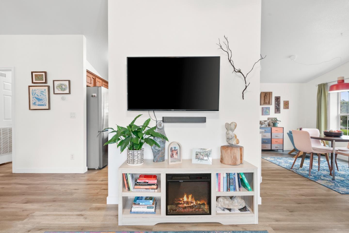 2395 Delaware Avenue, Unit 88 Santa Cruz, CA 95060 - Photo 6 of 55 a living room with furniture and a flat screen tv