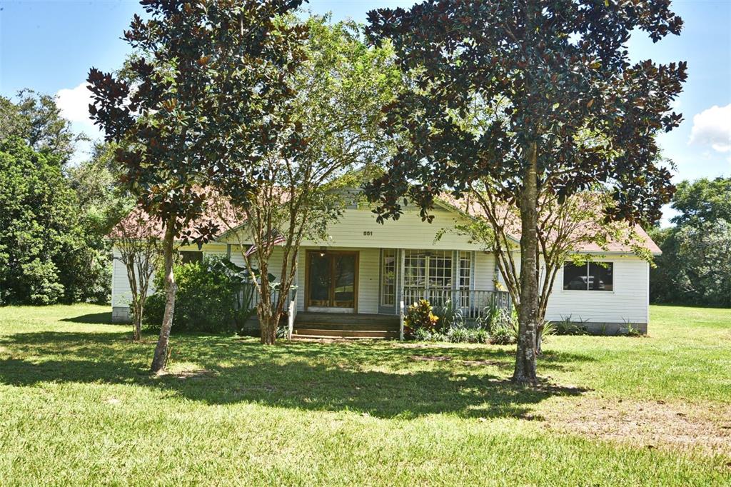 551 Old Geneva Road Geneva, FL 32732 - Photo 1 of 1 Front Elevation with large Covered Patio