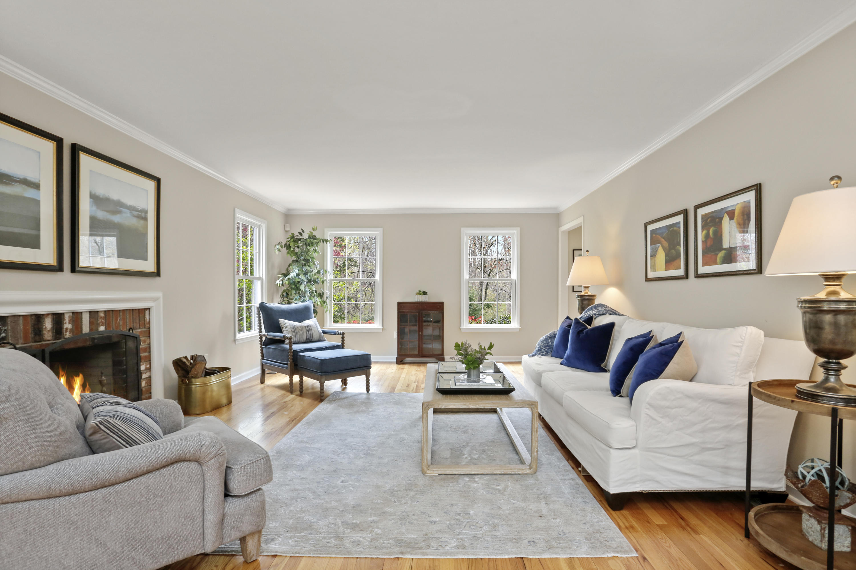 8 Ridge Farms Road Norwalk, CT 06850 - Photo 5 of 31 a living room with furniture fireplace and a window