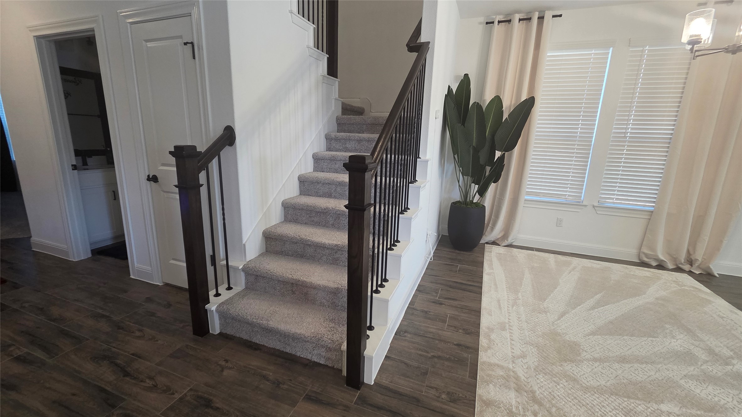 125 Raleigh Drive Georgetown, TX 78633 - Photo 13 of 30 Stairs featuring wood finished floors and baseboards