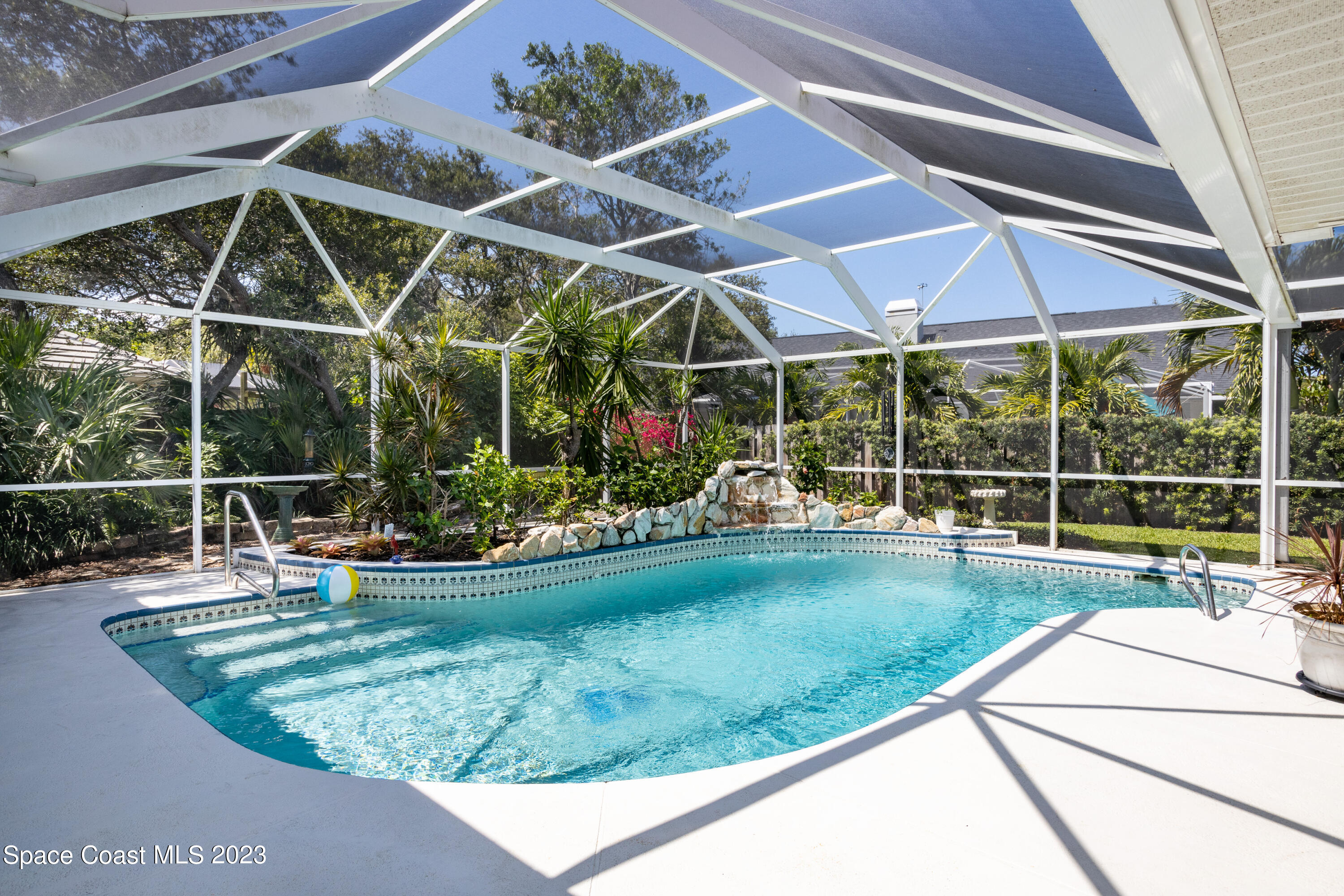 442 Sanderling Drive Indialantic, FL 32903 - Photo 39 of 45 a view of a backyard with swimming pool