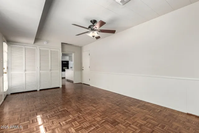 wooden floor in an empty room
