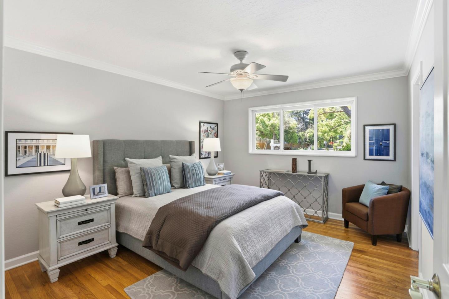 1701 Springer Road Mountain View, CA 94040 - Photo 22 of 48 a bedroom with a bed and a couch