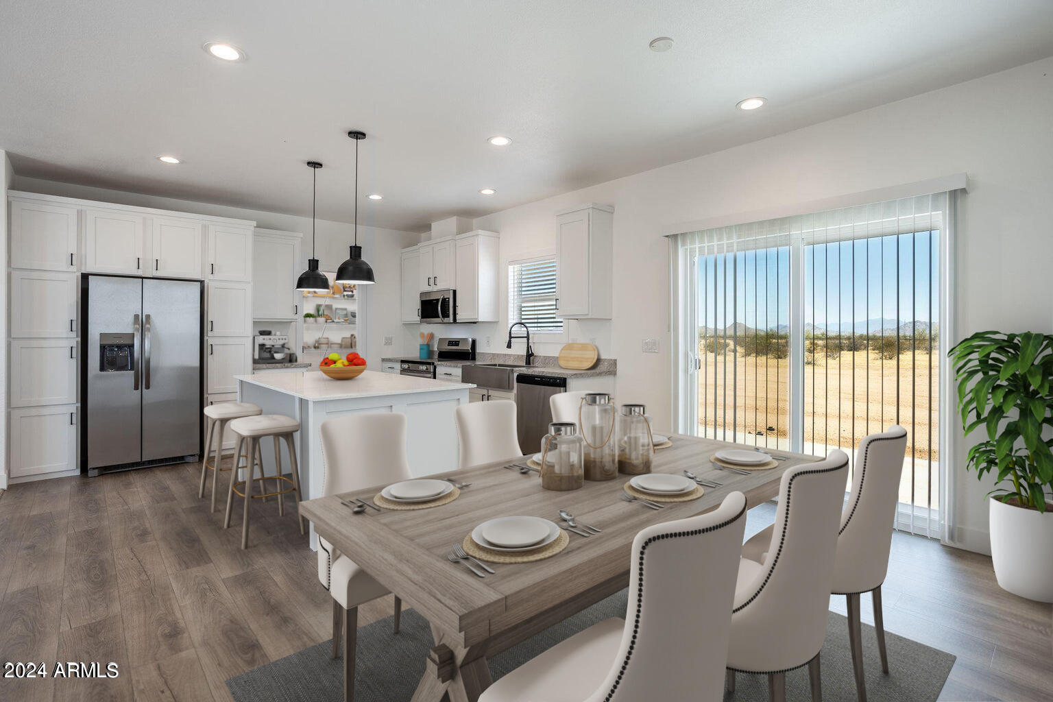 51716 West Bitter Root Road Maricopa, AZ 85139 - Photo 3 of 39 KITCHEN DINING UNSTAGED_final