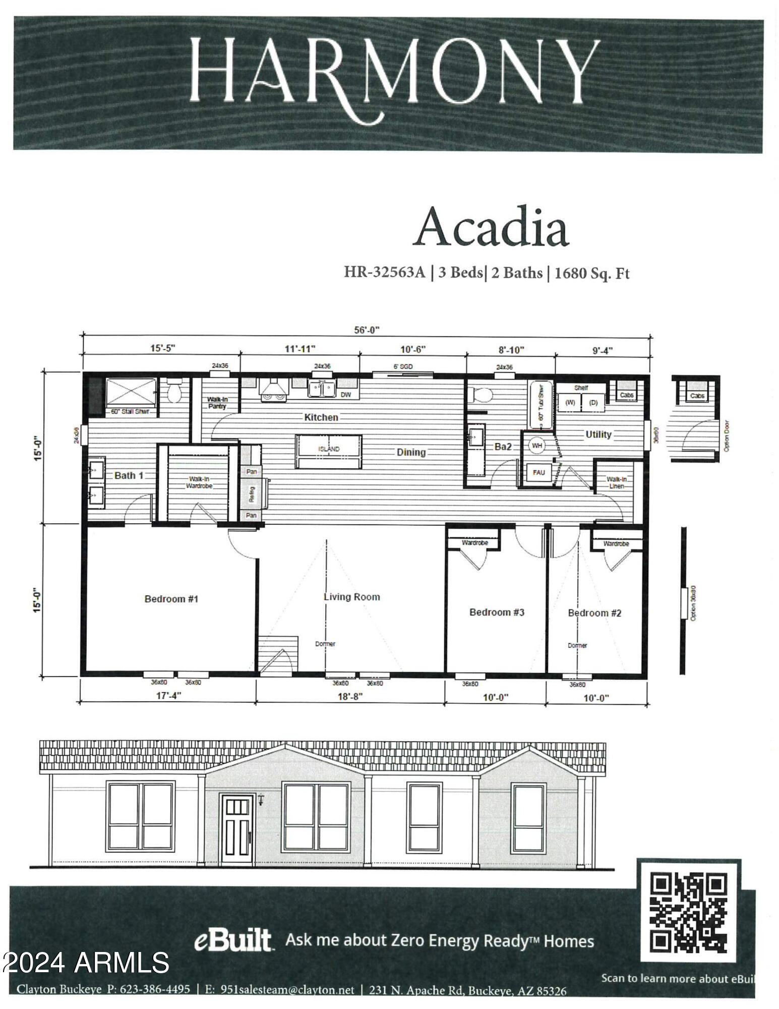 51716 West Bitter Root Road Maricopa, AZ 85139 - Photo 39 of 39 HARMONY ACADIA FLOOR PLAN 8.7.24