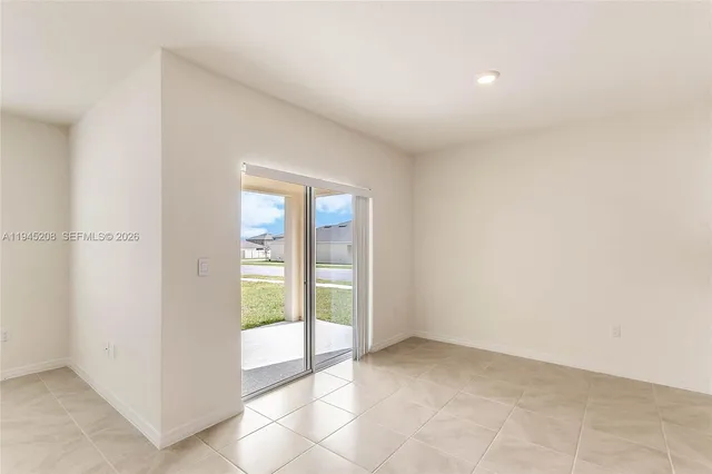 a view of an empty room