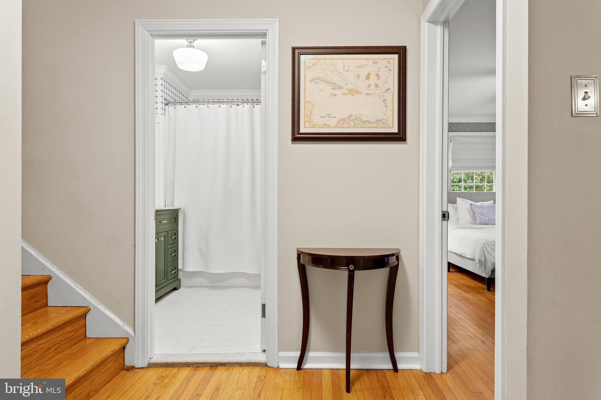476 Upper Weadley Road Wayne, PA 19087 - Photo 26 of 45 a view of a hallway with wooden floor and entryway