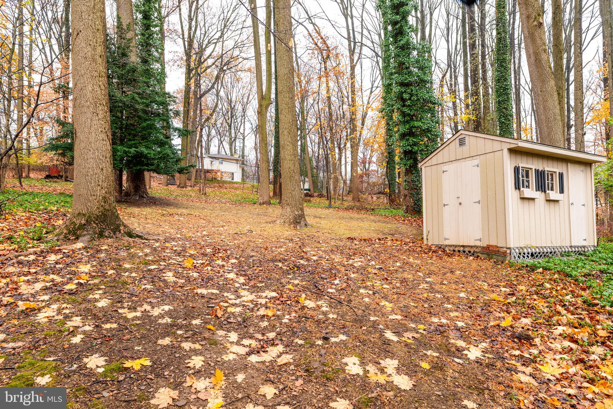 476 Upper Weadley Road Wayne, PA 19087 - Photo 44 of 45 a backyard of a house with large trees and outdoor seating