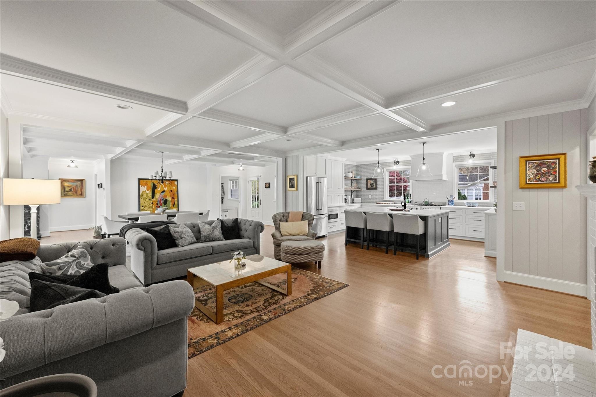 101 Sardis View Road Charlotte, NC 28211 - Photo 9 of 43 a living room with furniture and a kitchen view