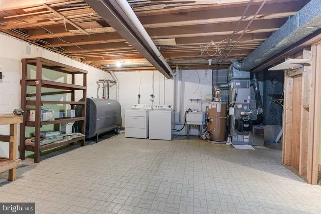 a view of storage and utility room