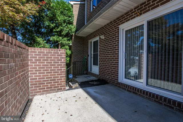 a view of wooden door